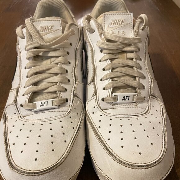 Nike Air Force 1/1 White Men's 8.5 Women's 10 Velcro Interchangeable - Picture 6 of 6
